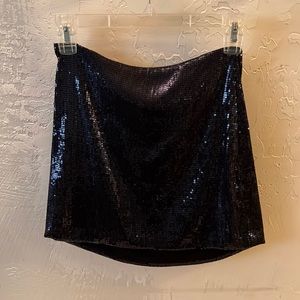 Sequence mini skirt